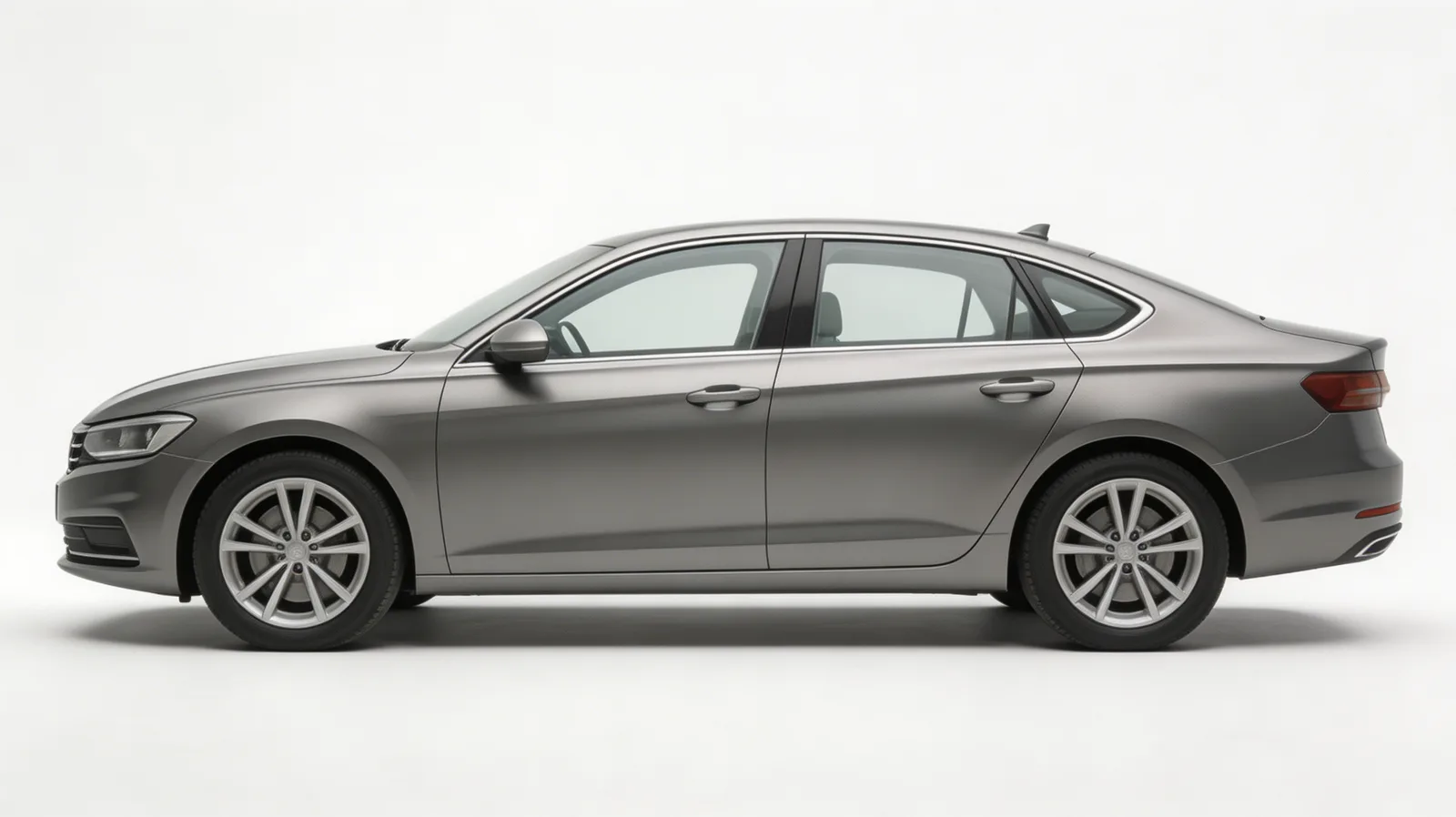 Side profile of a generic modern sedan